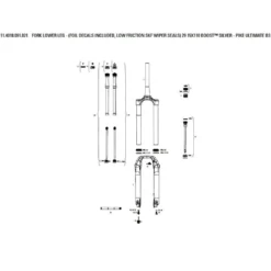 ROCKSHOX Lower Leg Silver Pike Ultimate B3