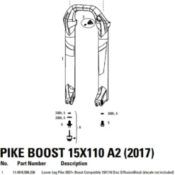 ROCKSHOX Pike (Puente Y Barras) Boost Diffusion
