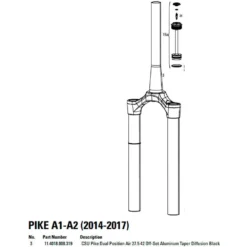 ROCKSHOX Pike (Puente Y Barras) Dual-P Air Diffusion