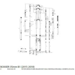 ROCKSHOX Set Sellado Basic Boxxer RC 12-16 -Sramshox Tienda rockshox set sellado basic boxxer rc 12 16 1