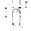 ROCKSHOX Set Tornillos Asegurador Eje Lyrik/Totem