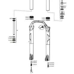 ROCKSHOX Set Tornillos Asegurador Eje Lyrik/Totem